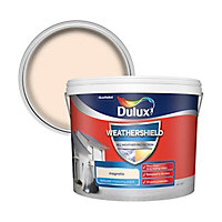 Dulux Weathershield Magnolia Textured Matt Masonry paint, 10L