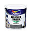 Dulux Weathershield Merlin Smooth Super matt Masonry paint, 2.5L