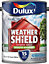 Dulux Weathershield Pure brilliant white Masonry paint, 5L