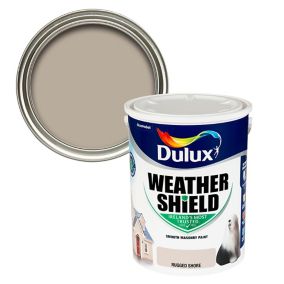Dulux Weathershield Rugged shore Smooth Super matt Masonry paint, 5L