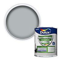 Dulux Weathershield Smooth flint Satinwood Multi-surface paint, 750ml