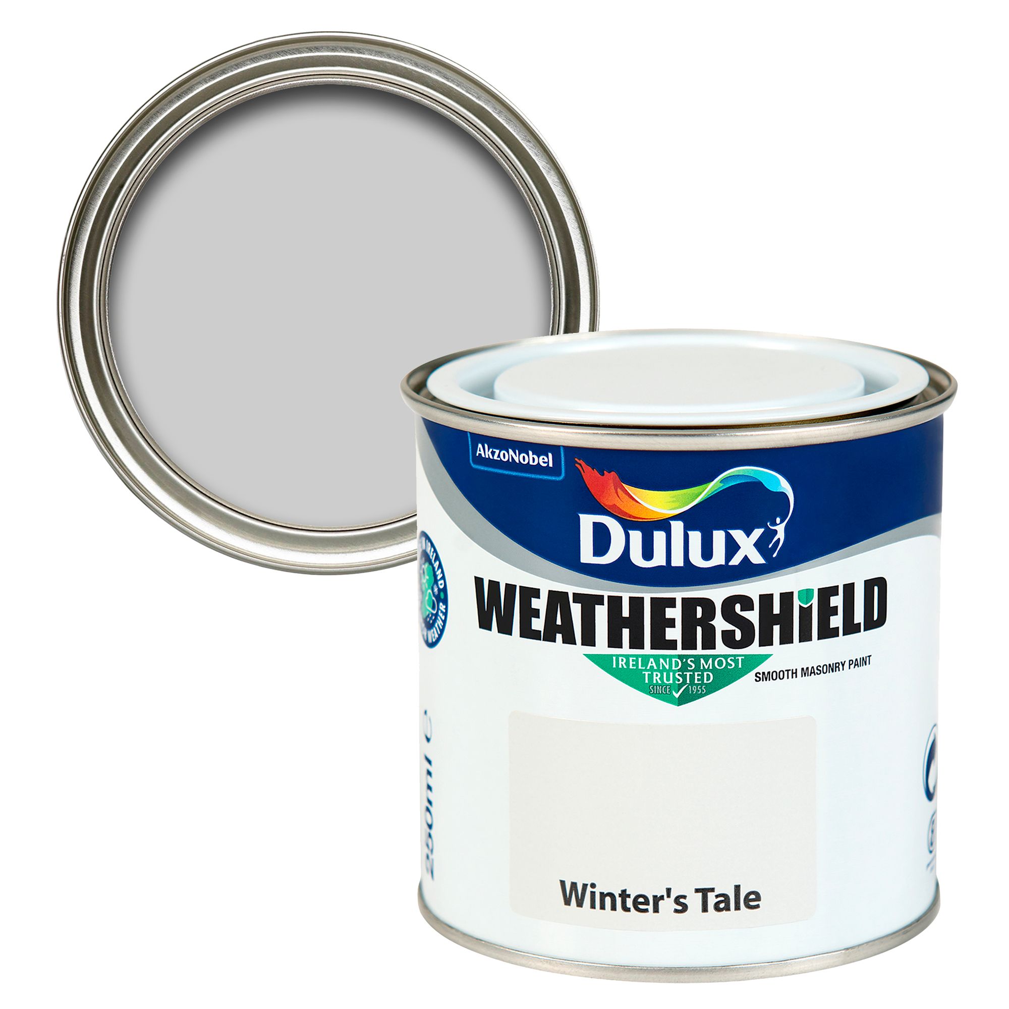 Dulux Weathershield Winters Tale Smooth Super matt Masonry paint, 250ml Tester pot