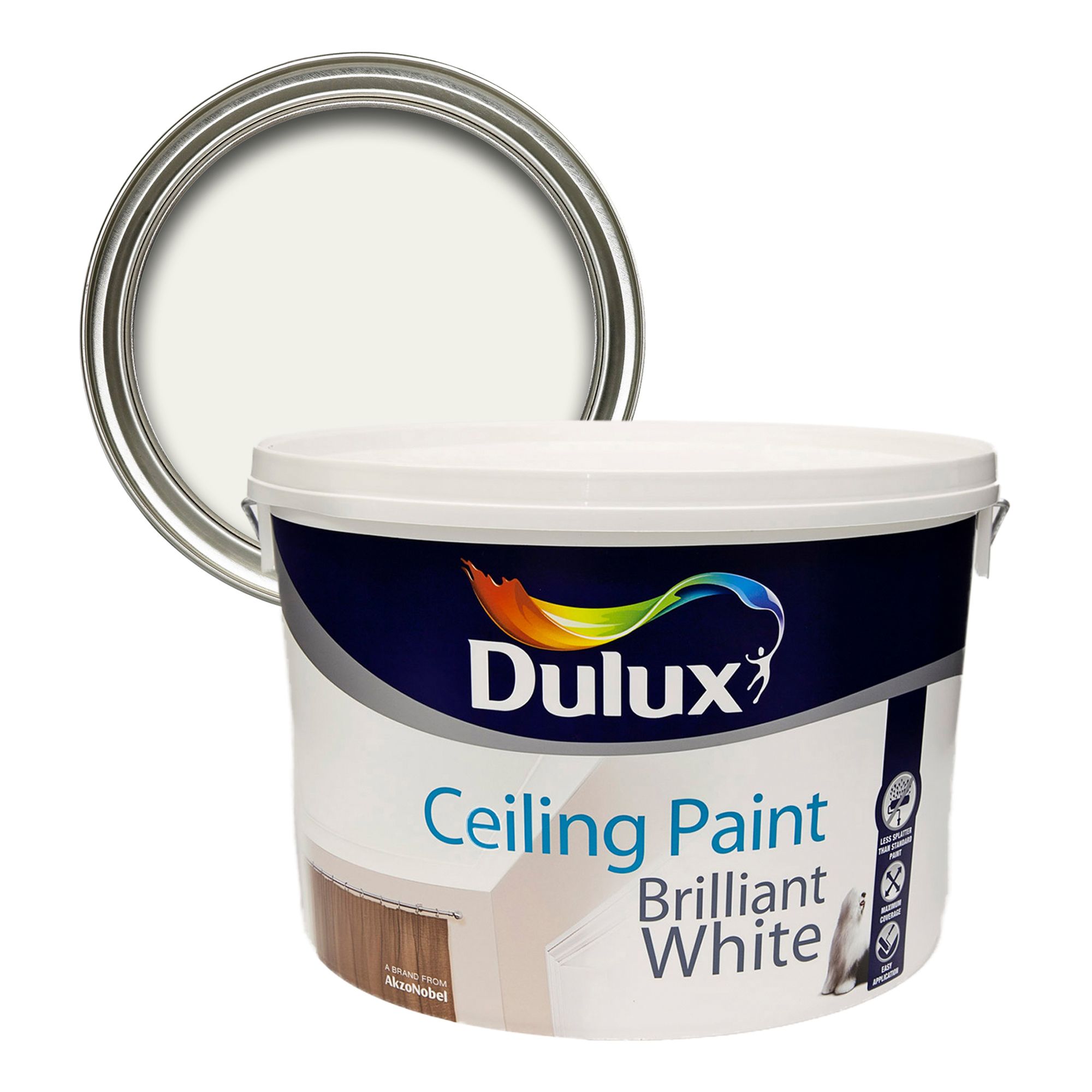 Dulux White Wall And Ceiling Paint Shelly Lighting