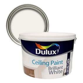 Dulux White Flat matt Emulsion paint, 10L