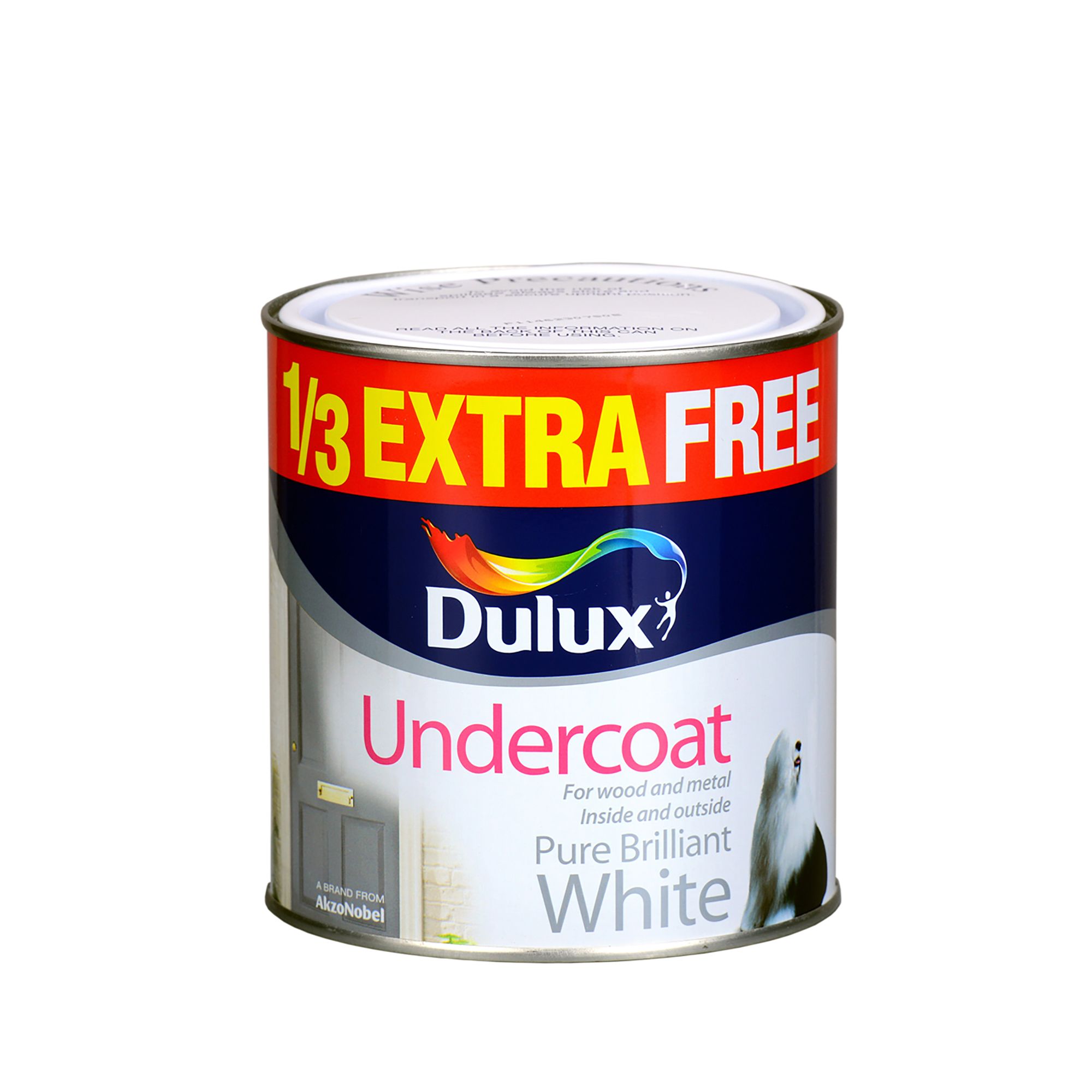 Dulux White Matt Wall & ceiling Primer & undercoat, 750ml