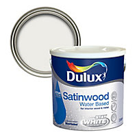Dulux White Satinwood Metal & wood paint, 2.5L