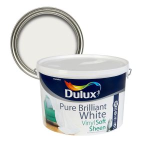 Dulux White Soft sheen Emulsion paint, 10L