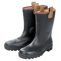 Dunlop Black Rigger boots, Size 10