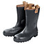 Dunlop Black Rigger boots, Size 9