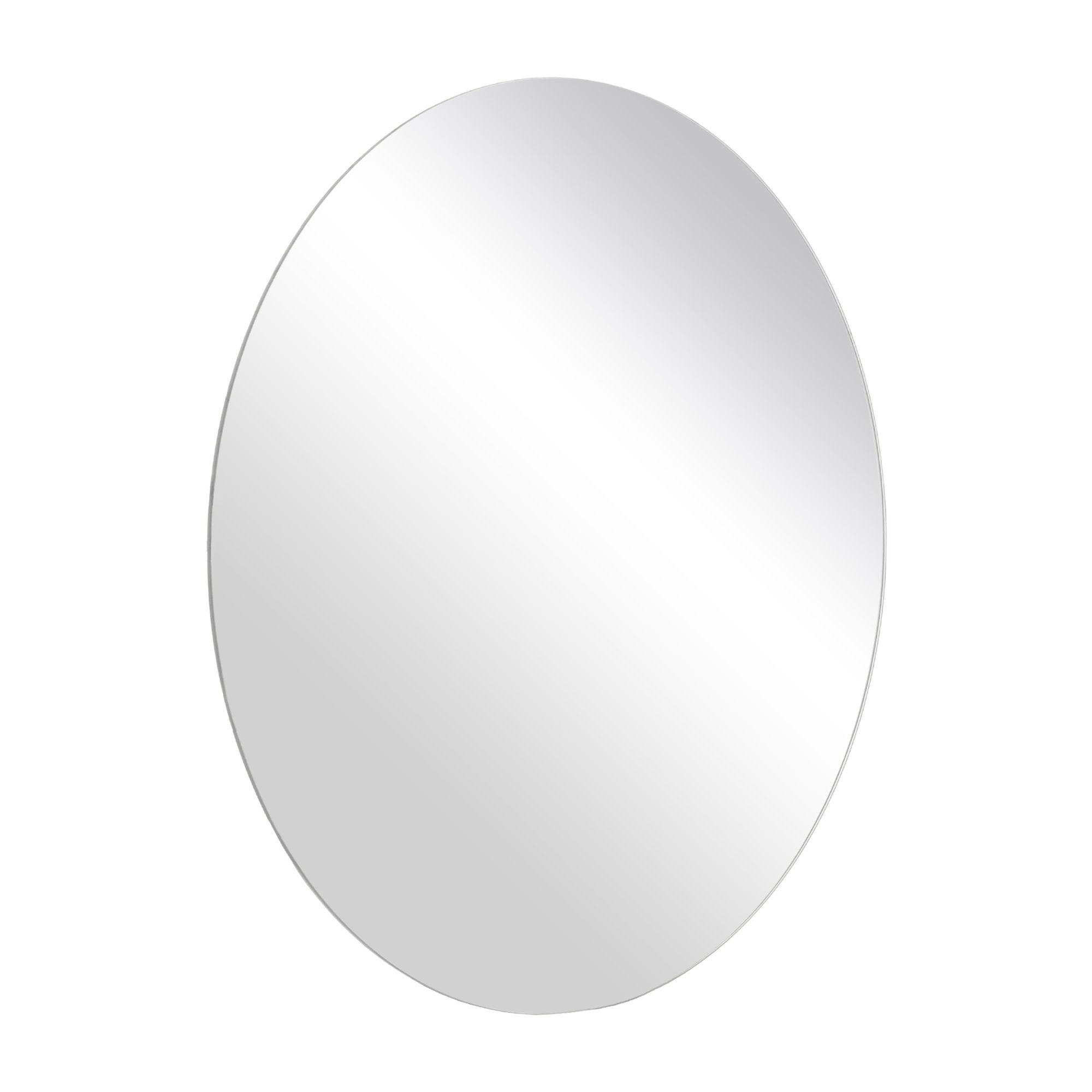 Dunnet Silver effect Round Wall-mounted Any room Mirror (H)60cm (W)60cm