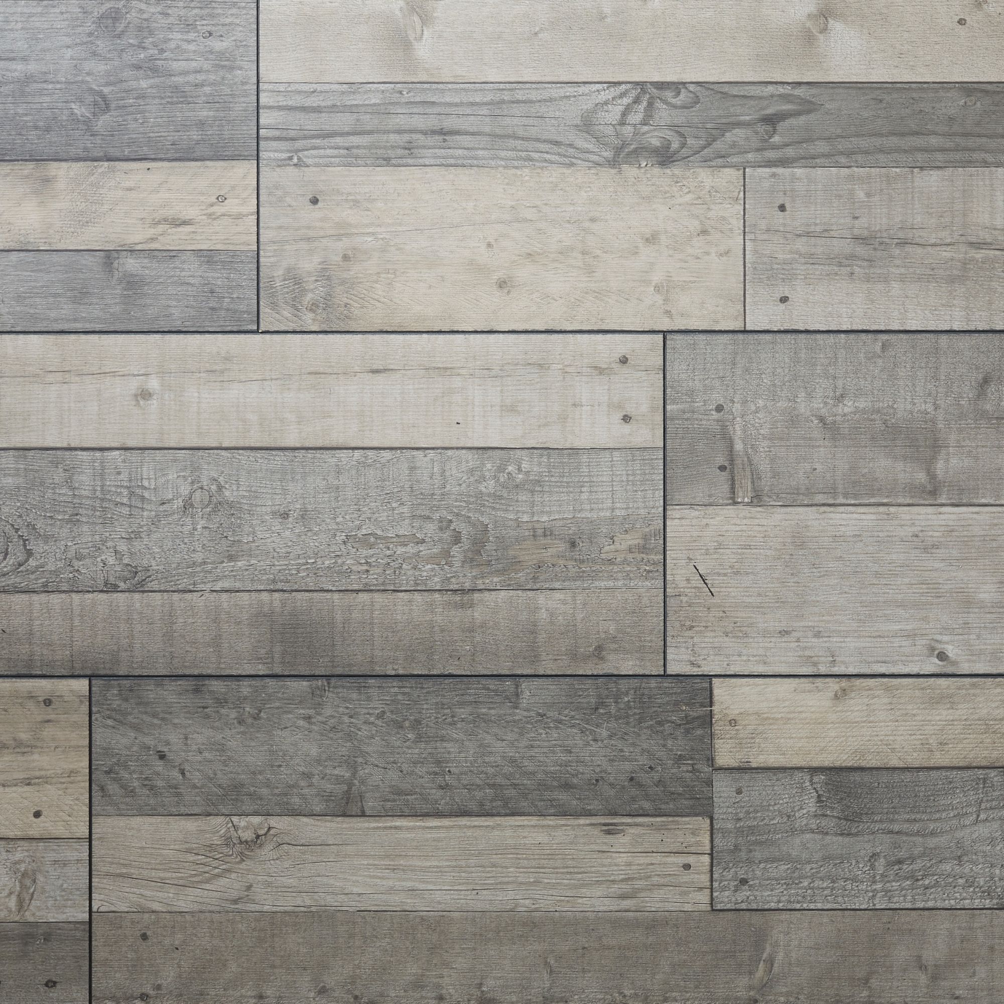 Dunwich Grey Gloss Oak effect Laminate Flooring Sample