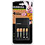 Duracell 4h Battery charger with 2x AA & 2x AAA batteries