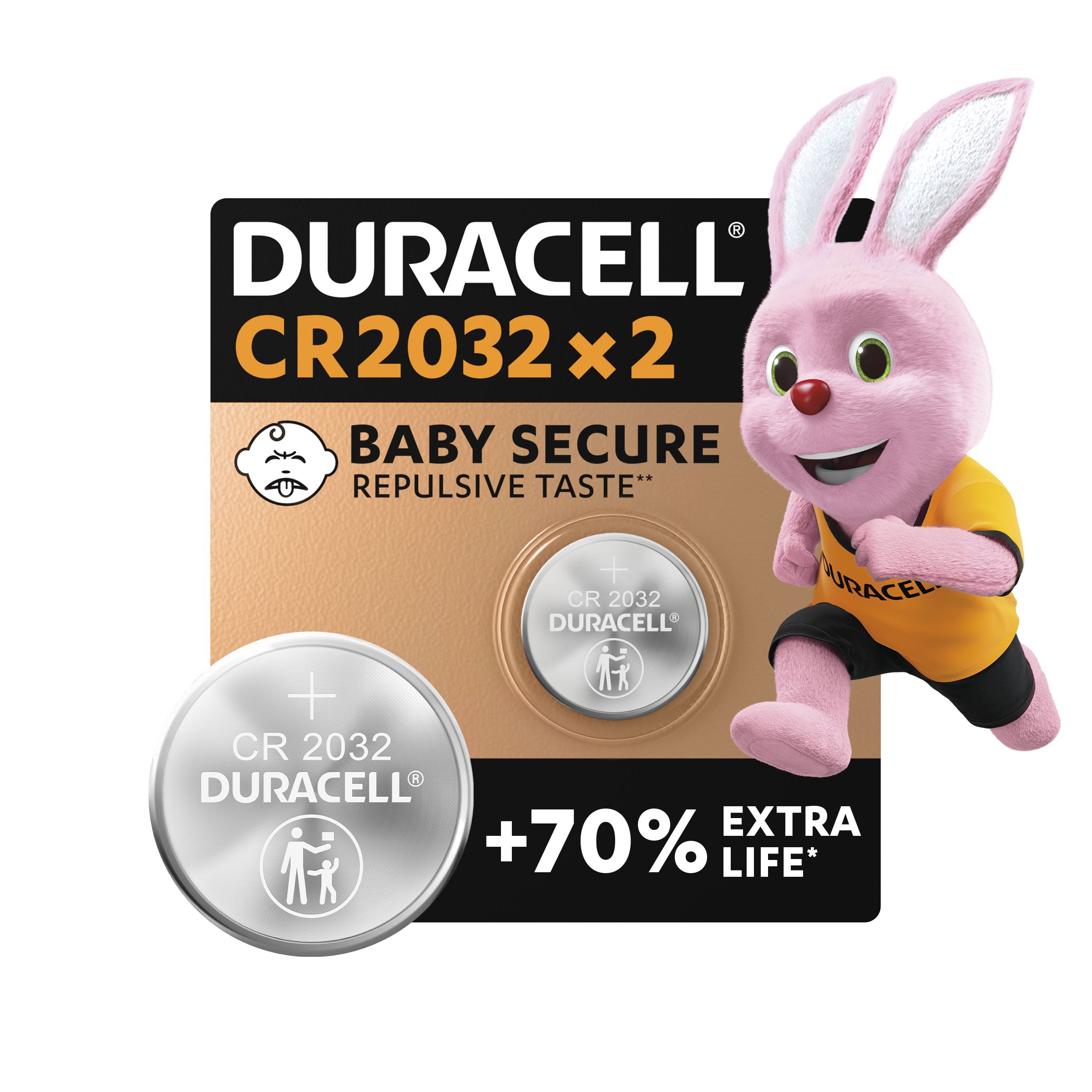 2 Piles Bouton Duracell CR2032 Lithium - Pour Montres, Clés De Voiture, Appareils électroniques - 10