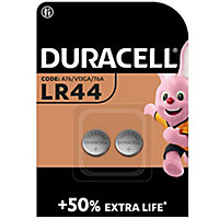Duracell LR44 Batteries, Pack of 2
