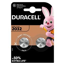 Duracell Non-rechargeable CR2032 Battery, Pack of 2