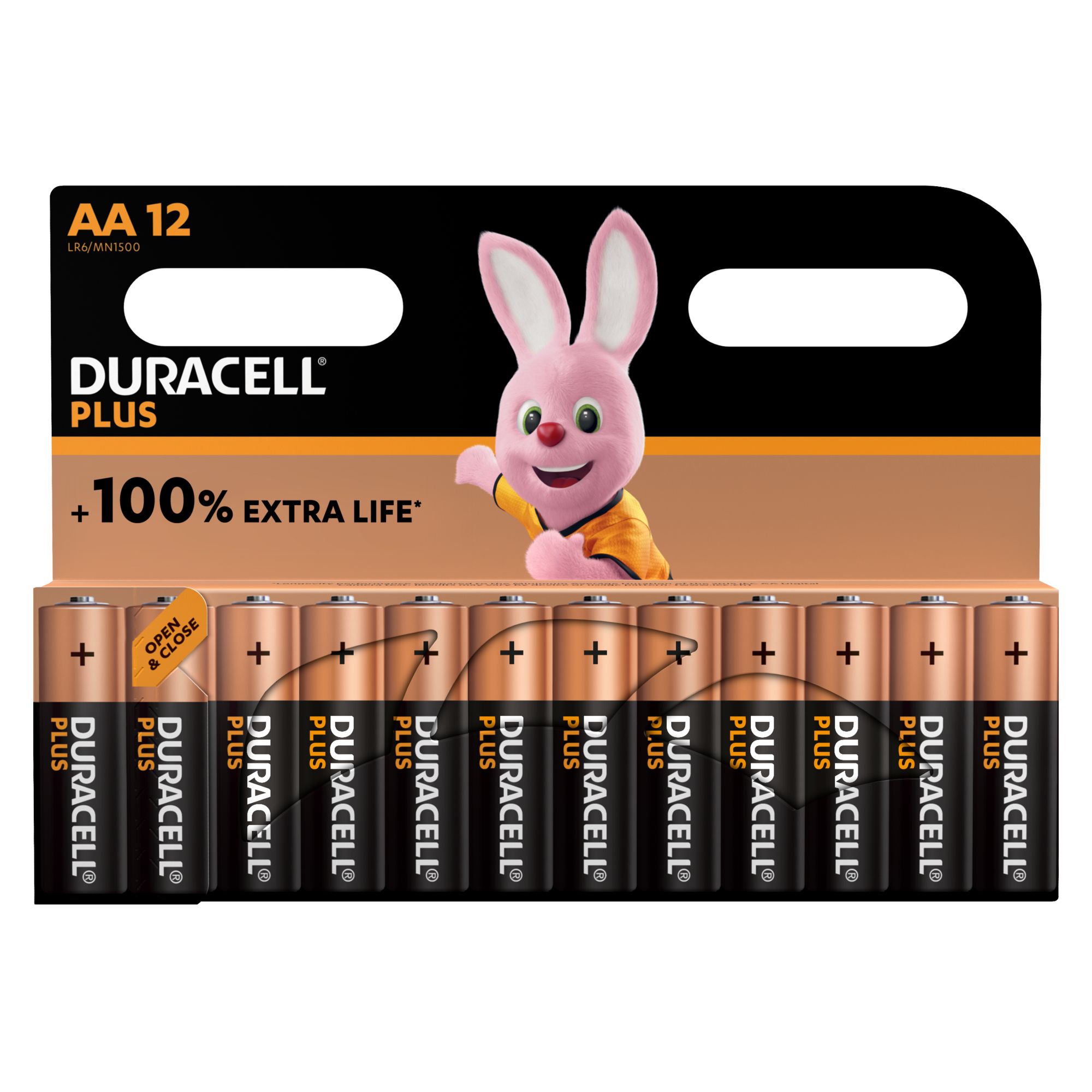 Duracell Plus 1.5V AA Batteries, Pack of 12