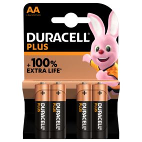 Duracell Plus 1.5V AA Batteries, Pack of 4