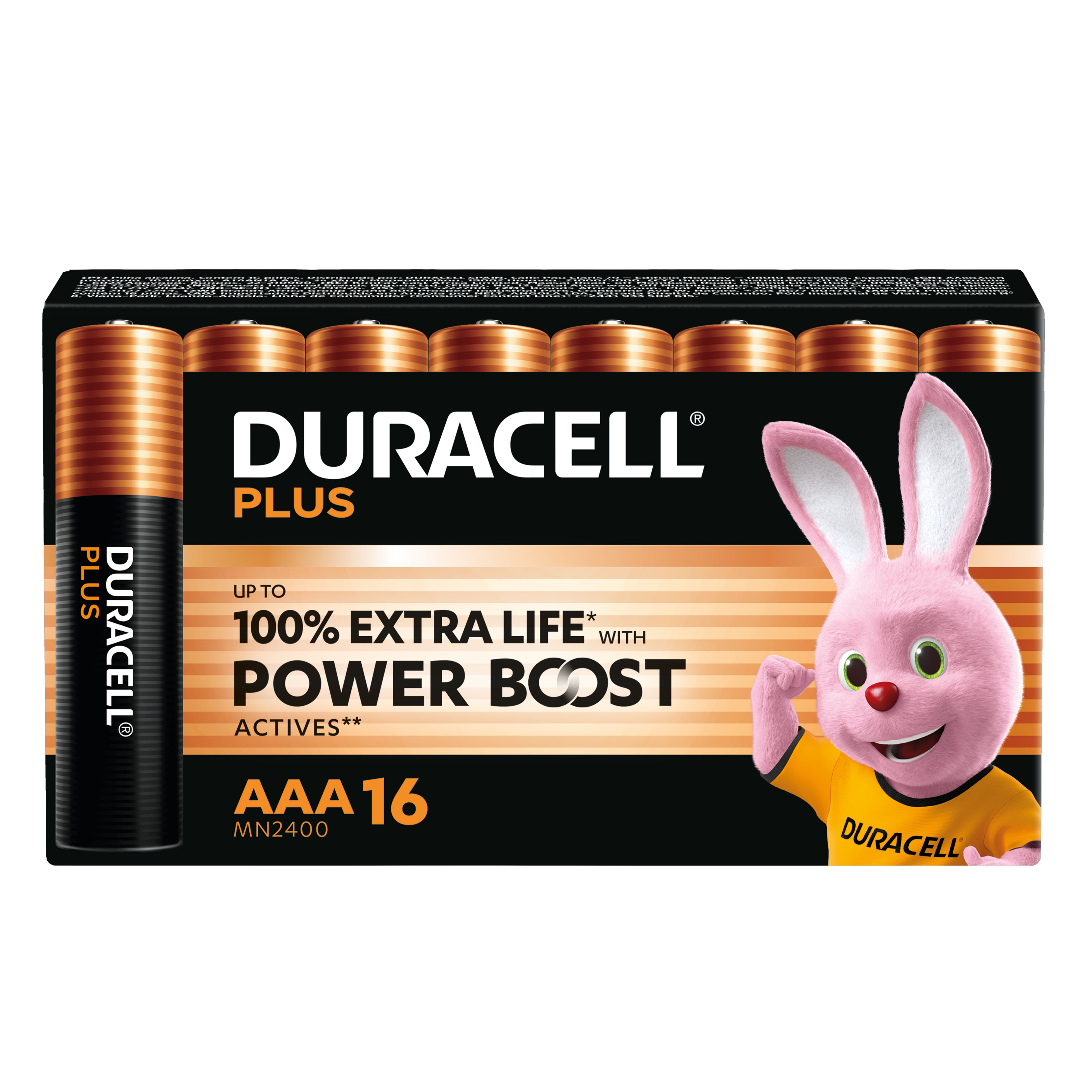 16 Pilas Duracell Plus AA - 1.5V, LR6, Alcalinas, Fecha Caducidad 2033, Envío Rápido Alemania