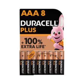 Duracell Plus AAA Batteries, Pack of 8