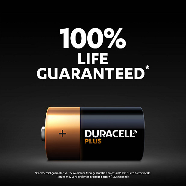 Duracell Plus C Lr14 Battery Pack Of
