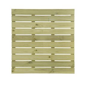 Durance Green Wooden Deck tile (L)100cm (W)100cm (T)28mm