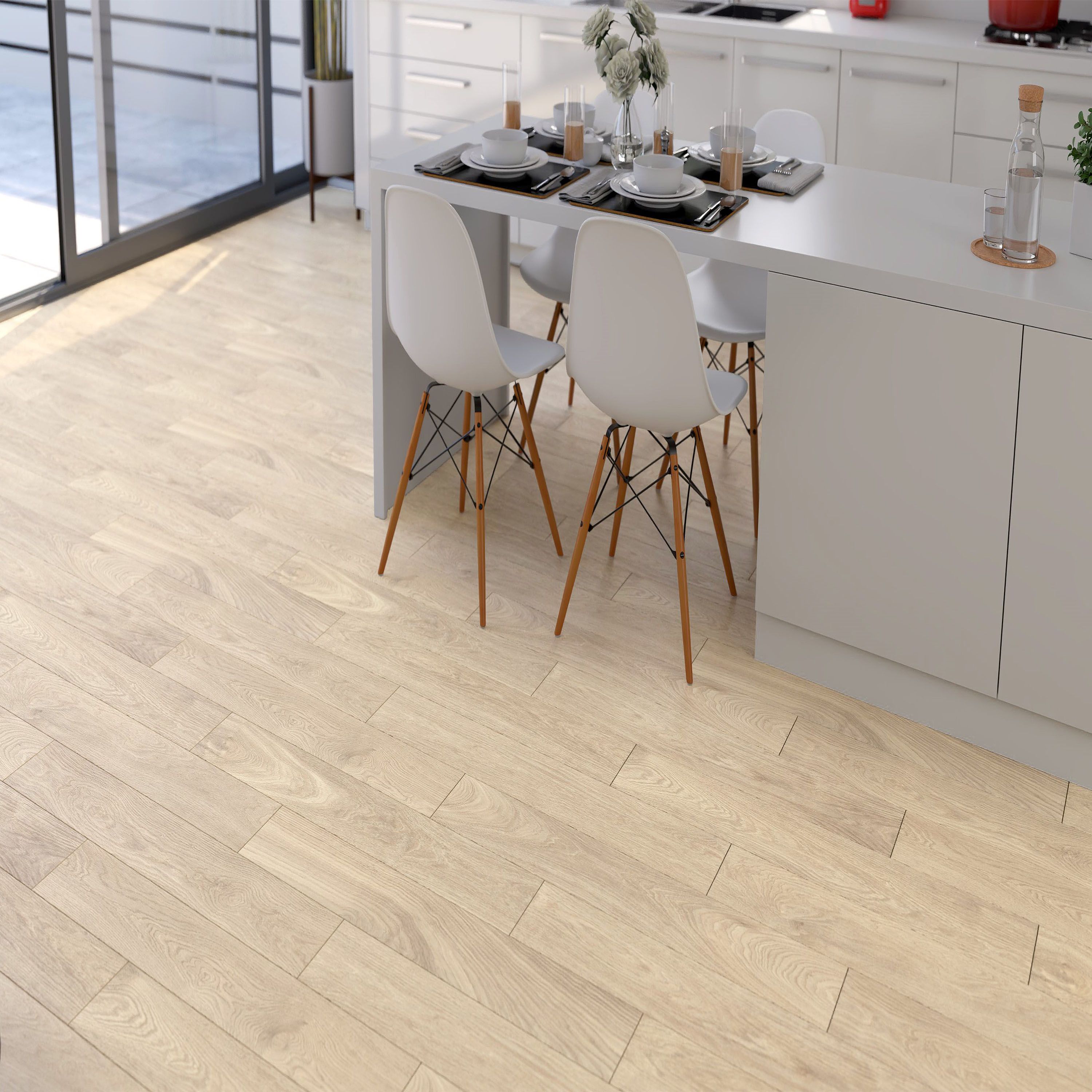 Duratile Designs Bonsai Beige Matt Wood effect Porcelain Indoor Wall & floor Tile, Pack of 11, (L)900mm (W)150mm