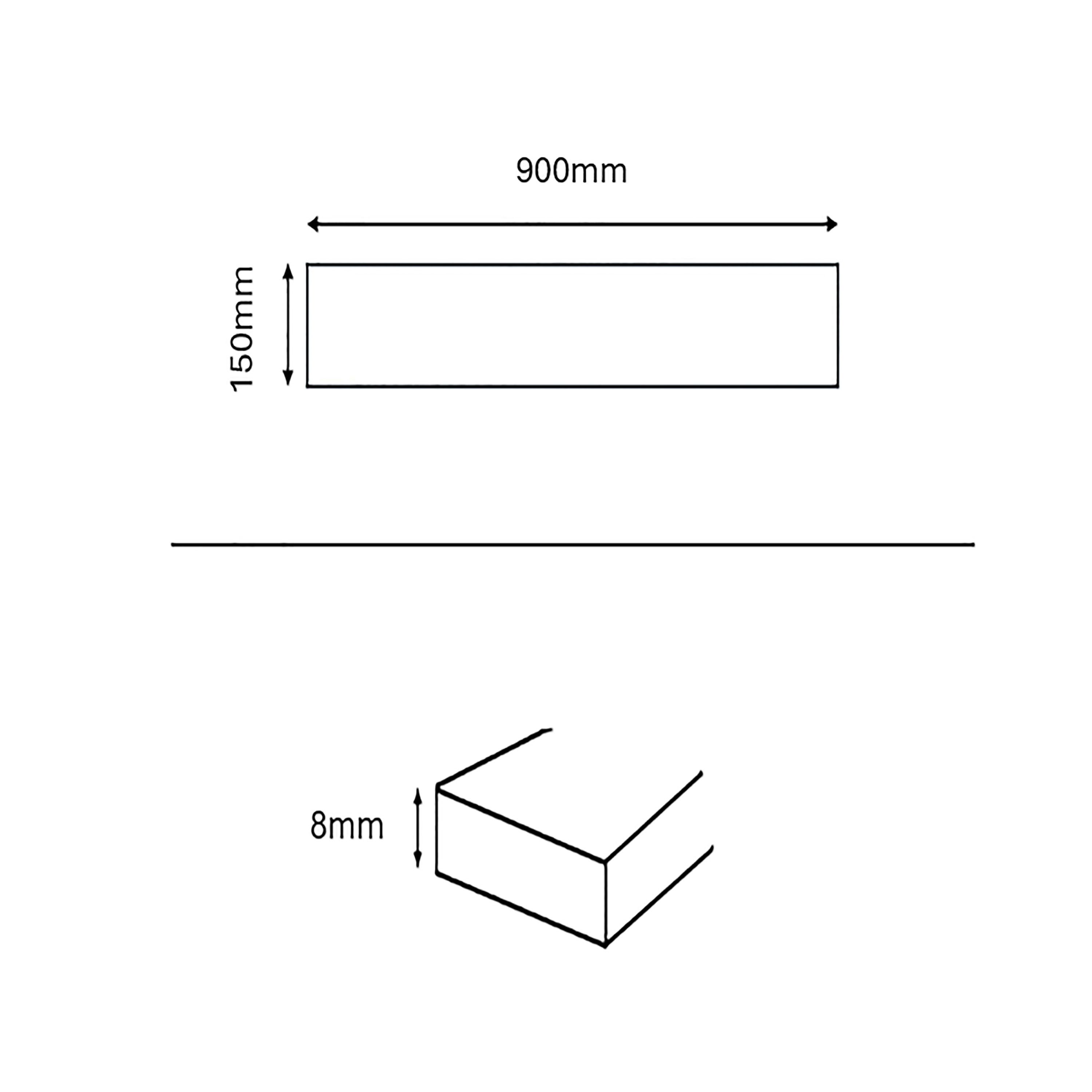 Duratile Designs Bonsai Beige Matt Wood effect Porcelain Indoor Wall & floor Tile, Pack of 11, (L)900mm (W)150mm