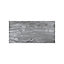 Duratile Designs Lavastone Grey Gloss Stone effect Textured Porcelain Indoor Wall & floor tile, Pack of 6, (L)600mm (W)300mm