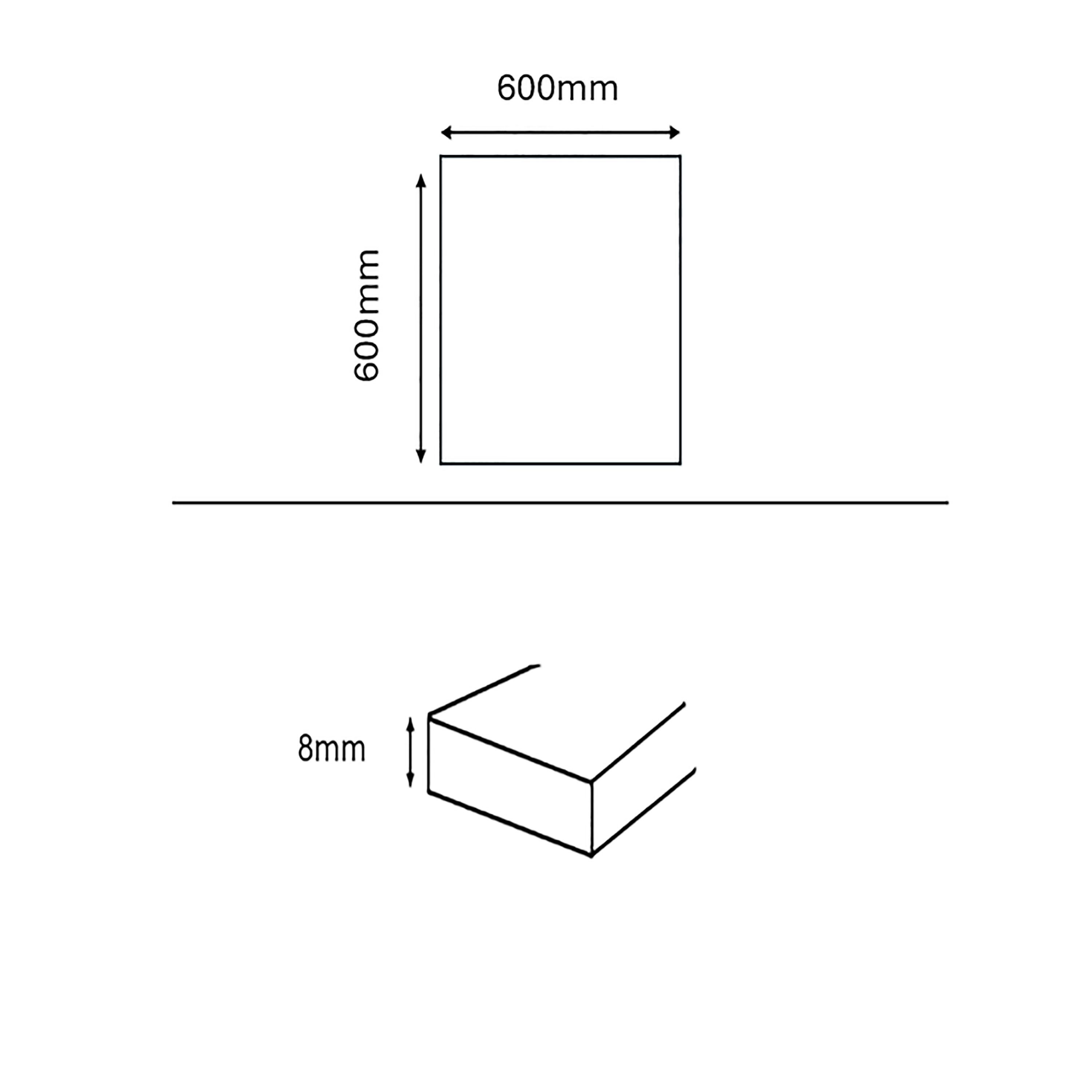 Duratile Designs Milestone Anthracite Matt Stone effect Porcelain Indoor Floor Tile, Pack of 3, (L)600mm (W)600mm