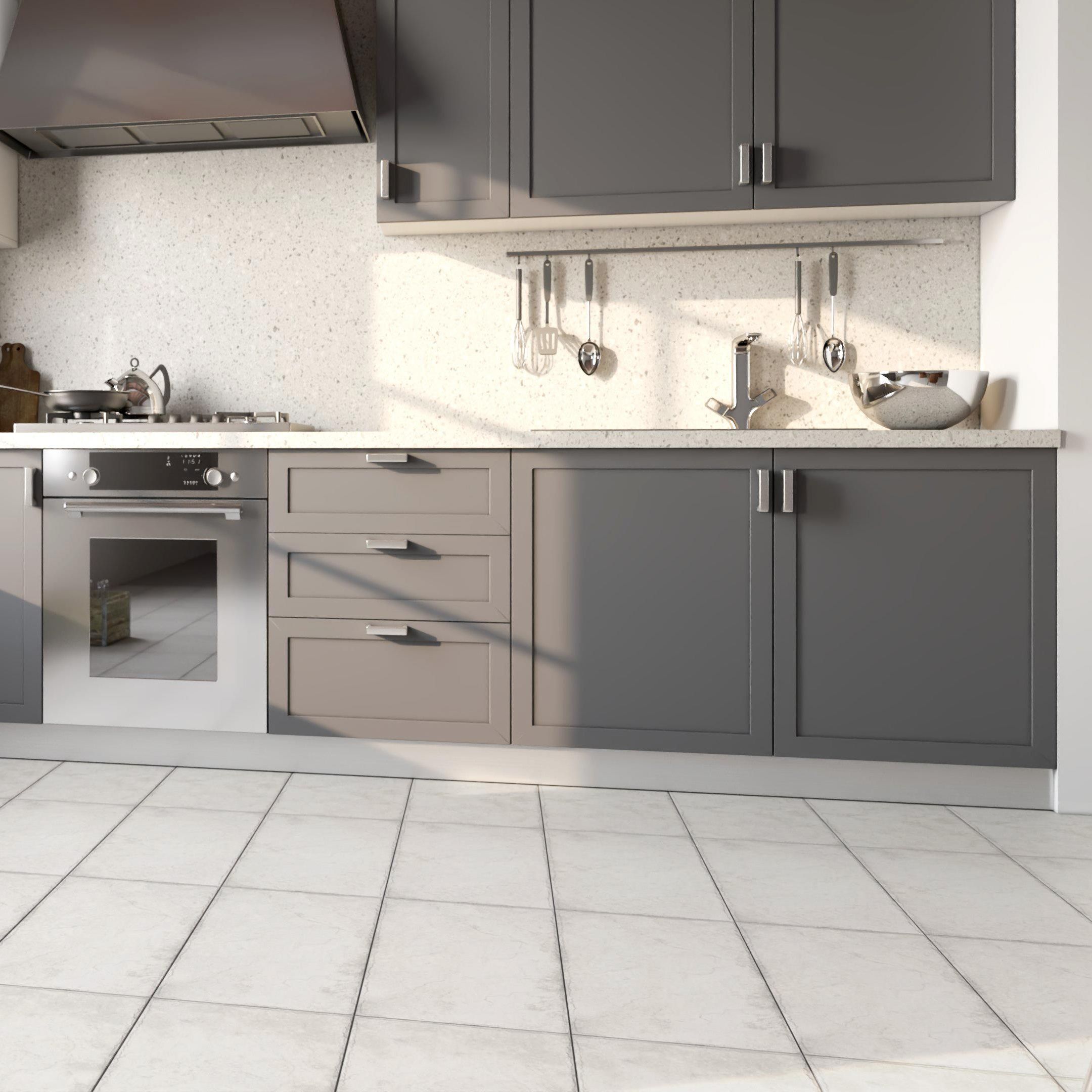 Duratile Designs Storm Grey Matt Cement Stone effect Structured Porcelain Indoor Wall & floor Tile Sample