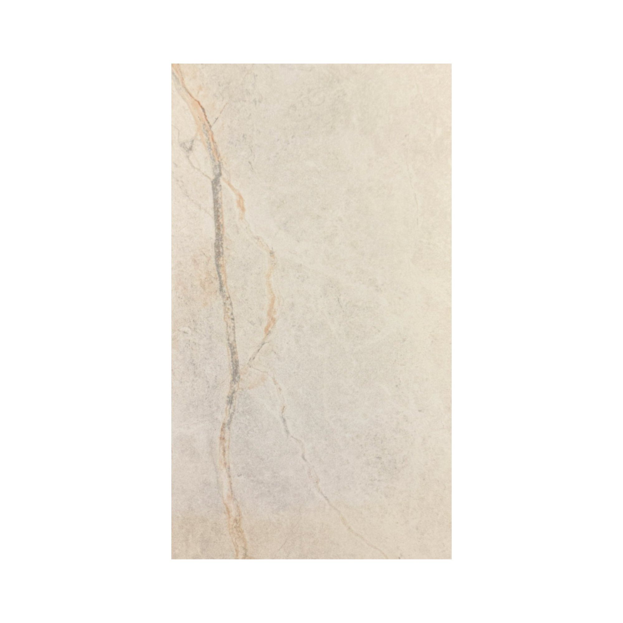 Duratile Designs Tuscan White Matt Marble effect Porcelain Indoor Wall & floor Tile, Pack of 6, (L)600mm (W)300mm