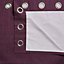 Durene Purple Plain Blackout Eyelet Curtains (W)167cm (L)228cm, Pair