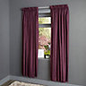 Durene Purple Plain Blackout Pencil pleat Curtains (W)228cm (L)228cm, Pair