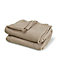 Durran Taupe Chunky knit Knitted Throw