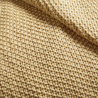 Durran Wheat Knitted Throw