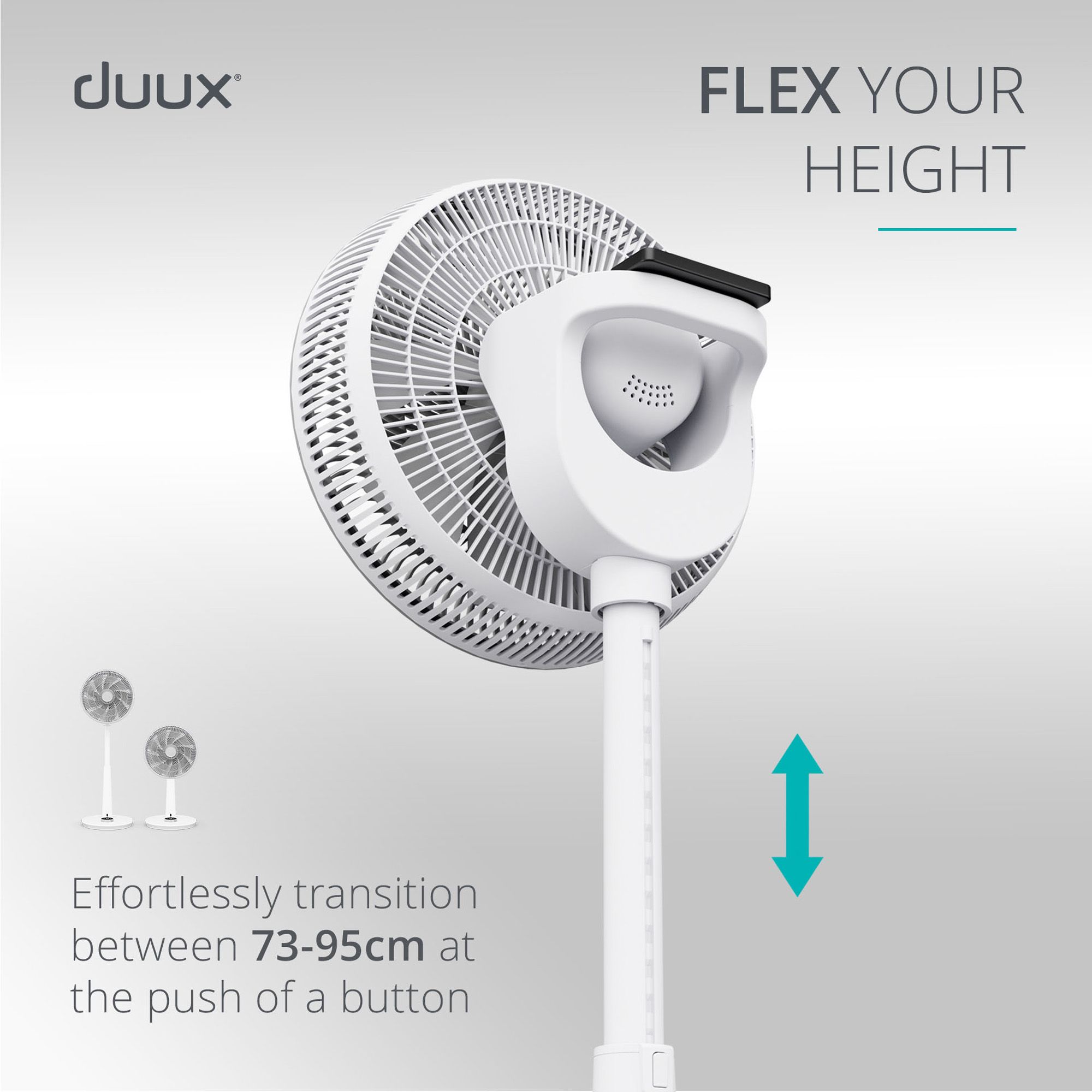 Duux Whisper 2 White Remote controlled Pedestal fan