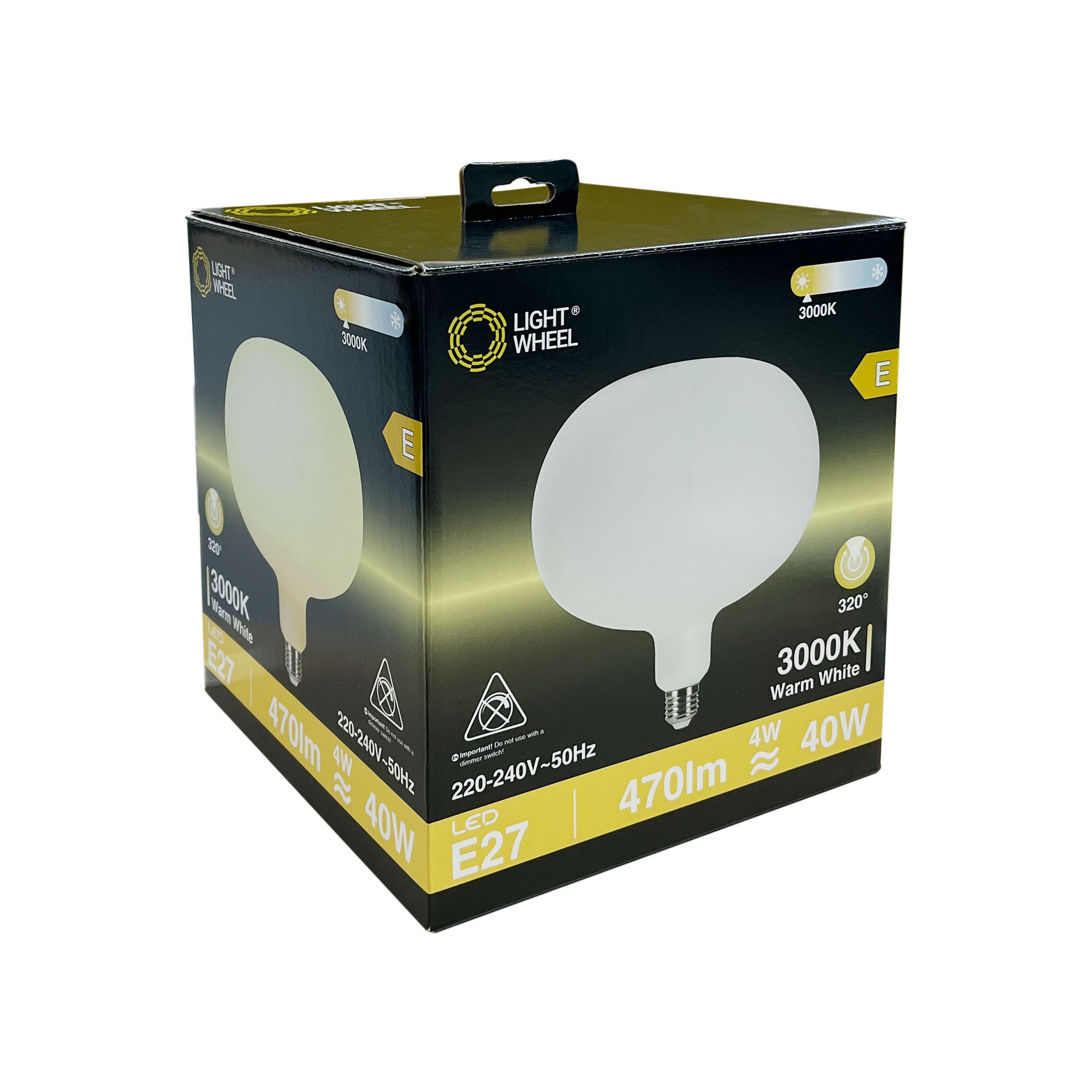 E27 4W 470lm 320° Matt Specialist Warm white LED filament Light bulb
