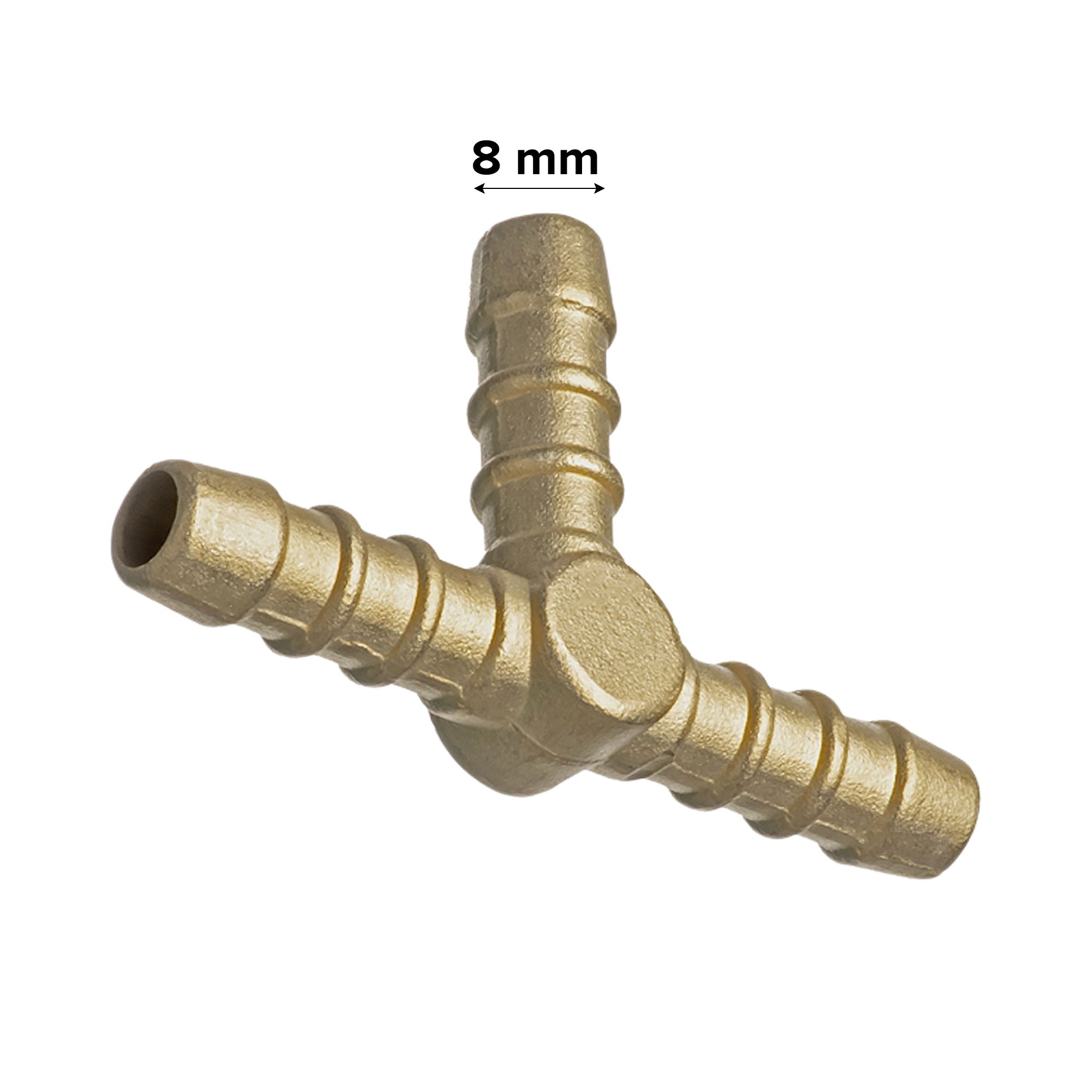 Easi Gas EP5720 Push-fit Equal Pipe tee (Dia)8mm x 8mm x 8mm