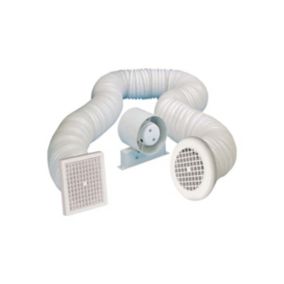 Easi Plumb ASSF100TA Bathroom Shower fan kit 98mm