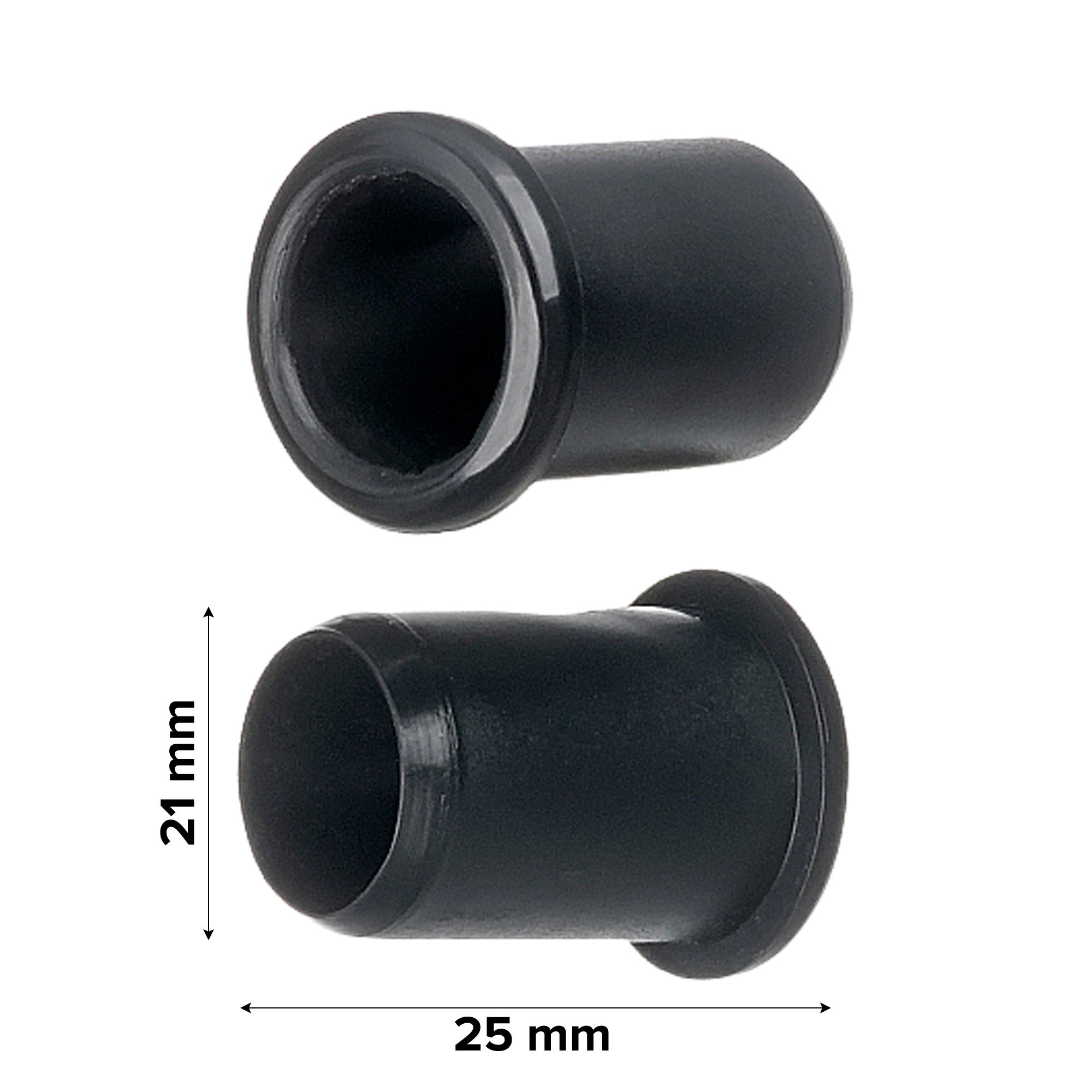 Easi Plumb ¾" Black Plastic Push-fit Pipe insert (Dia)21mm, Pack of 2