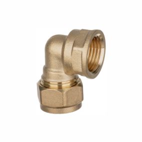 Easi Plumb Brass Compression Fittings Compression 90° Equal Knuckle Pipe elbow (Dia)21mm 21mm