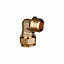 Easi Plumb Brass Compression Fittings Compression 90° Equal Knuckle Pipe elbow (Dia)27.4mm 27.4mm