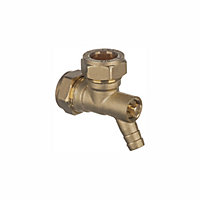 Easi Plumb Brass Compression Fittings Compression 90° Equal Knuckle Pipe elbow (Dia)27.4mm 27.4mm