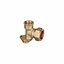 Easi Plumb Brass Compression Fittings Compression 90° Equal Wallplate Pipe elbow (Dia)14.7mm 12.7mm