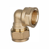 Easi Plumb Brass Compression Fittings Compression 90° Reducing Knuckle Pipe elbow (Dia)14.7mm (Dia)15mm 14.7mm