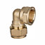 Easi Plumb Brass Compression Fittings Compression 90° Reducing Knuckle Pipe elbow (Dia)14.7mm (Dia)15mm 14.7mm