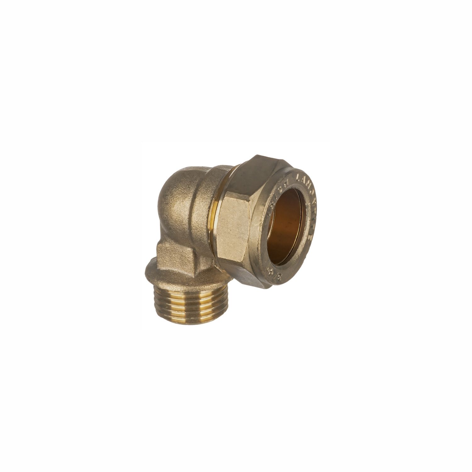Easi Plumb Brass Compression Fittings Compression 90° Reducing Knuckle Pipe elbow (Dia)14.7mm