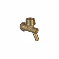 Easi Plumb Brass Compression Fittings Compression 90° Reducing Knuckle Pipe elbow (Dia)27.4mm (Dia)21mm 27.4mm