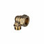 Easi Plumb Brass Compression Fittings Compression 90° Reducing Knuckle Pipe elbow (Dia)27.4mm (Dia)21mm 27.4mm