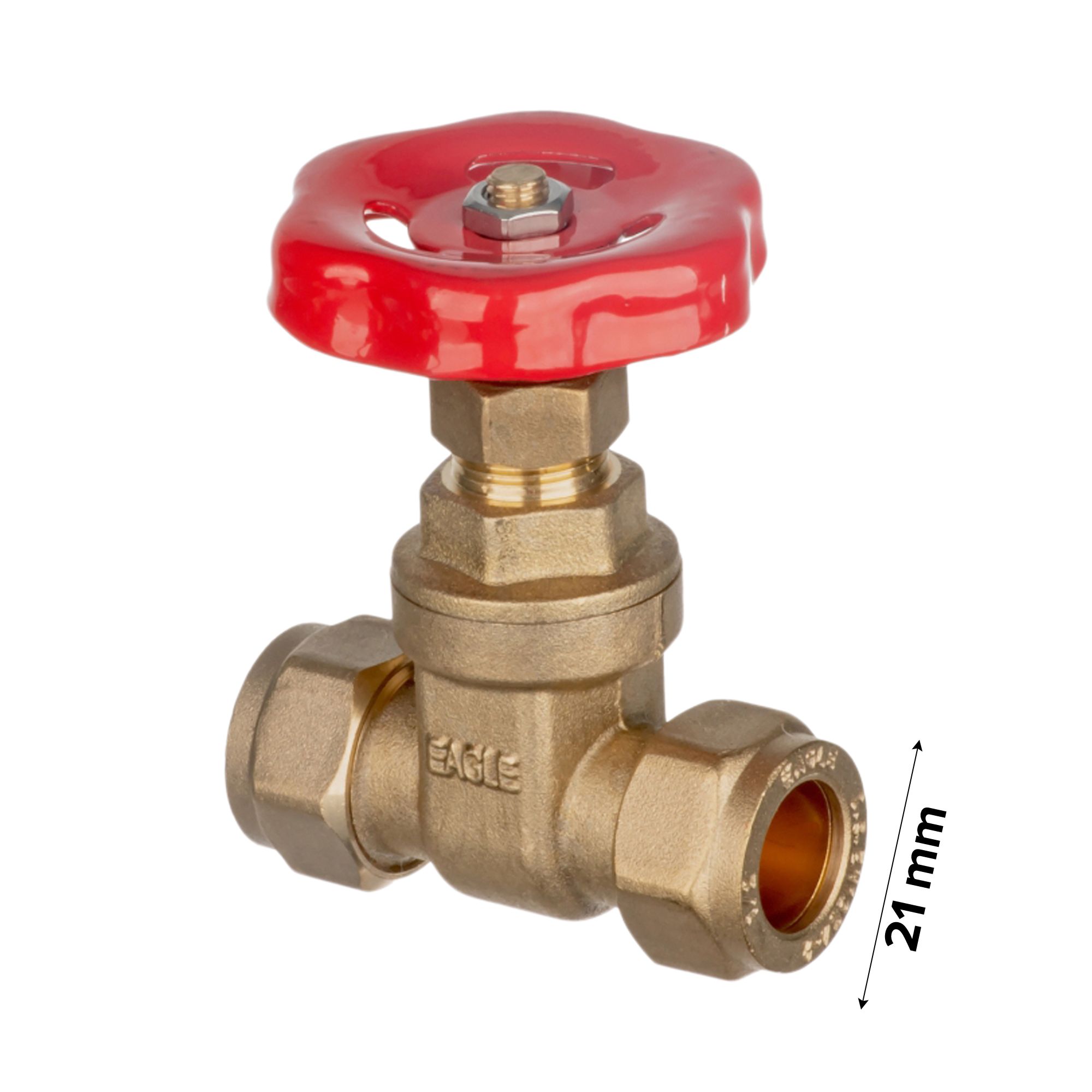 Easi Plumb Brass Compression Gate valve (Dia)¾"